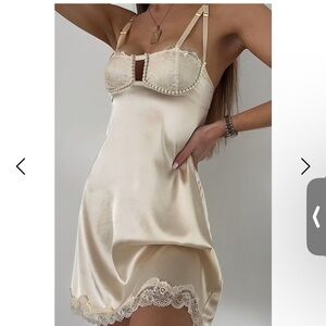 Empress Mimi Jacqueline Slip Dress Pearl Lingerie Size Small